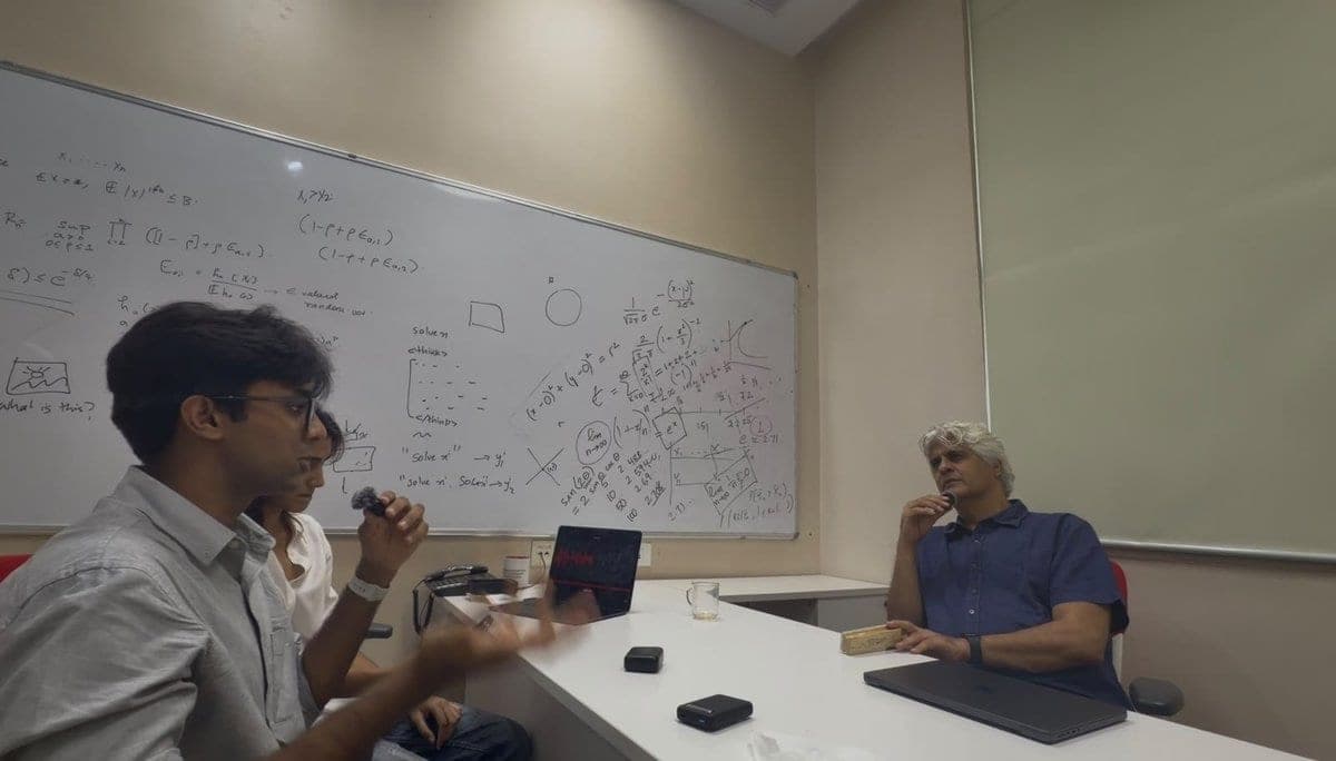 Decoded recording an episode with Sandeep Juneja